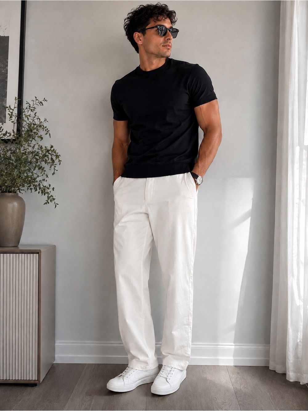 Onia Stretch Linen Traveler Pants Solid White Size M Cotton Linen NWOT